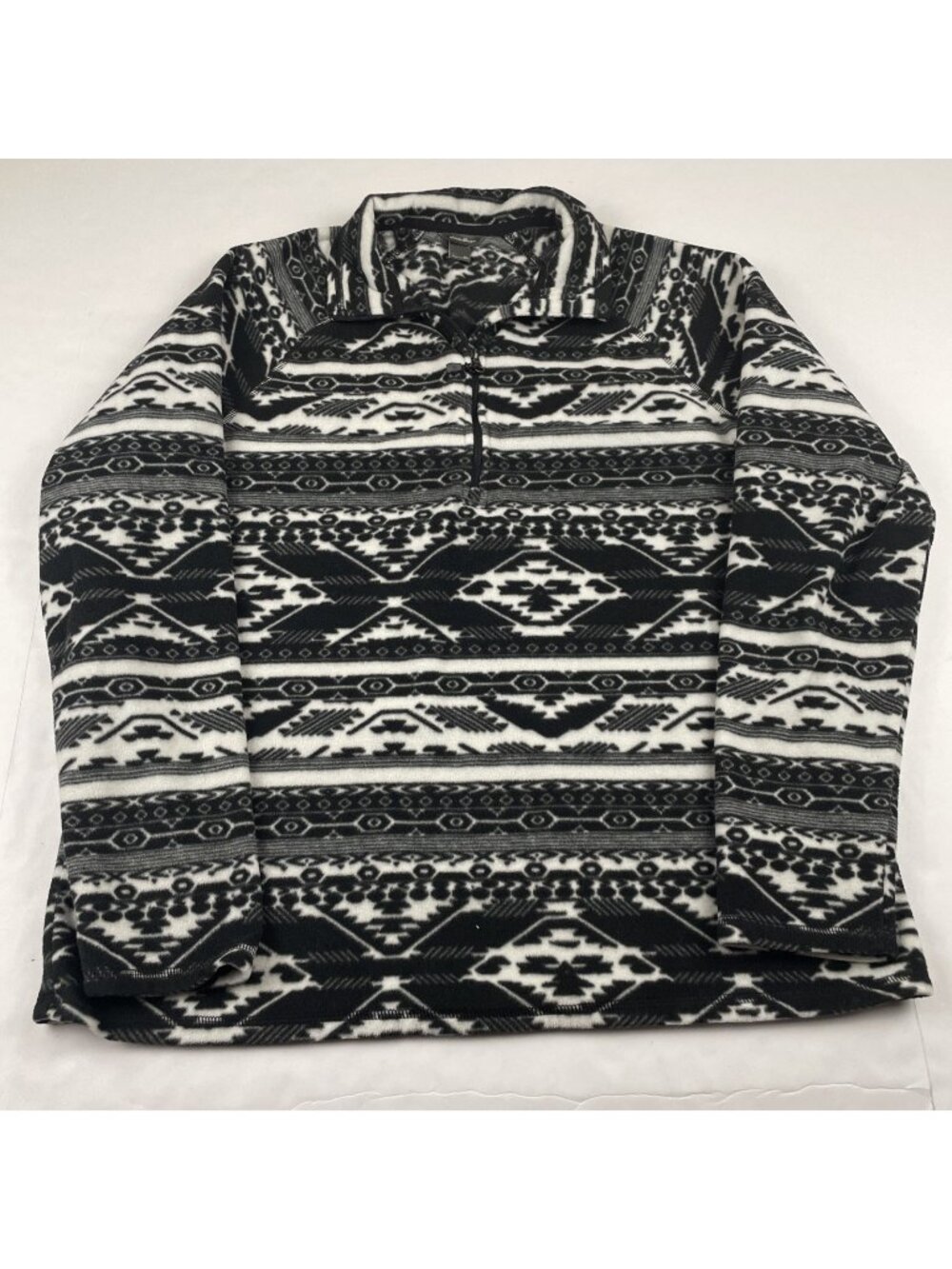 Eddie Bauer 1/4 Zip Fleece Pullover Women’s XL Aztec Southwestern Gorpcore